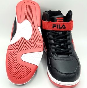 FILA MULTIVERSE BLACK RED SNEAKER MEN SHOES SZ 10